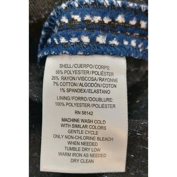 Maggie London Women's Size 14 Dress Midi Blue Half Sleeve Simple Elegant - Picture 9 of 12